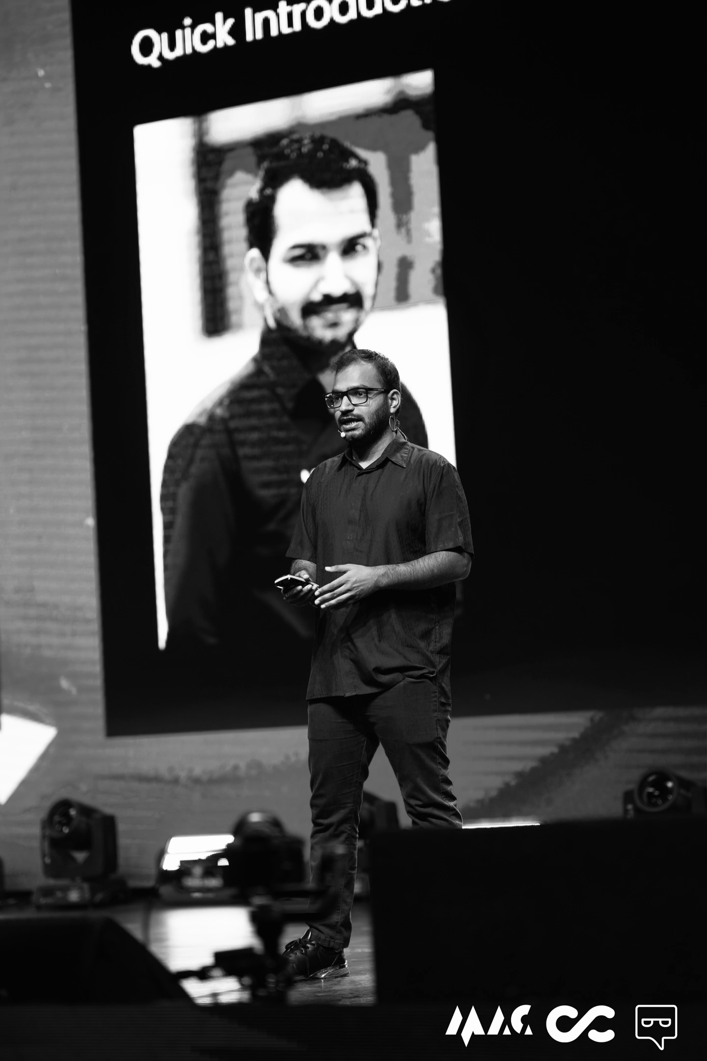 Ashish Gaba speaking at conference